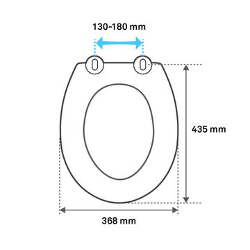Sensea Pop Oval Glossy Toilet Seat White