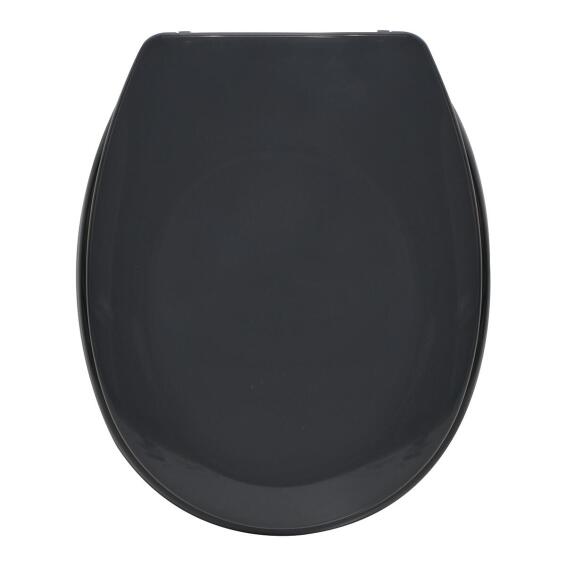 Sensea Sparta Oval Toilet Seat With Soft Close Hinges Paris-Dark grey