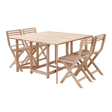 Dining set balcony solis compact NATERIAL table & 4 chairs