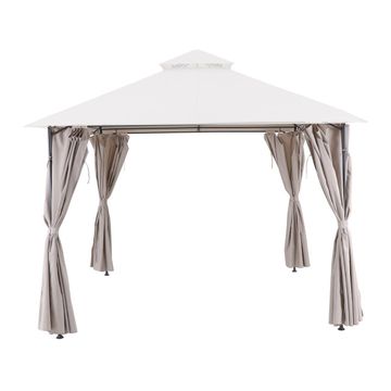 GAZEBO 4 CURTAINS OXIS 300 TAUPE MOON