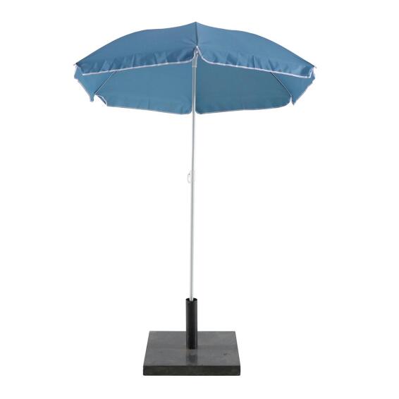 Naterial Beach Umbrella Polyester Blue Dia 180cm