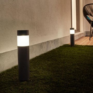 Inspire LED Solar Garden Spike Light 2 Piece Beacon Plastic