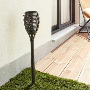 Inspire solar garden spike led beacon black 