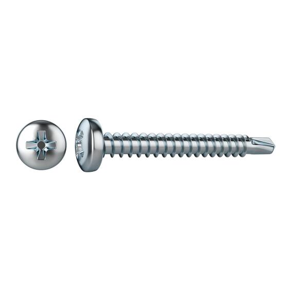 V24 SELF-DRILLING SCREW PAN PH STEEL WZP+CR3 3.9X9.5 25PCS,P1