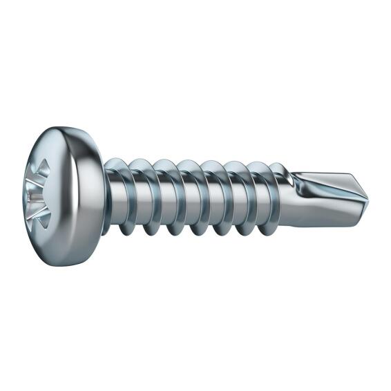 V24 SELF-DRILLING SCREW PAN PH STEEL WZP+CR3 4.2X19 25PCS,P1
