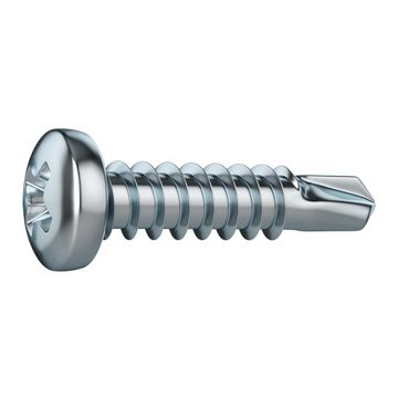 V24 SELF-DRILLING SCREW PAN PH STEEL WZP+CR3 4.2X19 25PCS,P1