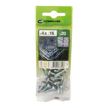 V24 SELF-DRILLING SCREW PAN PH STEEL WZP+CR3 4.8X16 20PCS,P1