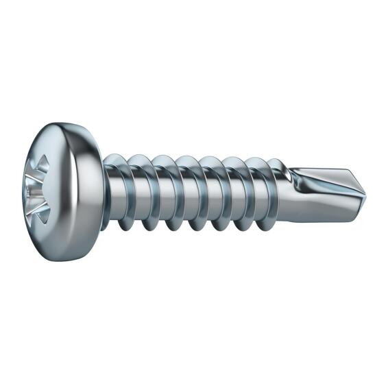 V24 SELF-DRILLING SCREW PAN PH STEEL WZP+CR3 4.8X25 15PCS,P1