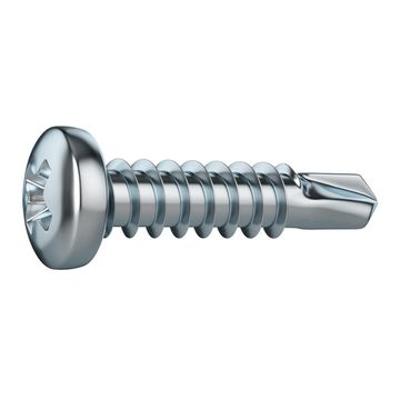 V24 SELF-DRILLING SCREW PAN PH STEEL WZP+CR3 4.8X25 15PCS,P1
