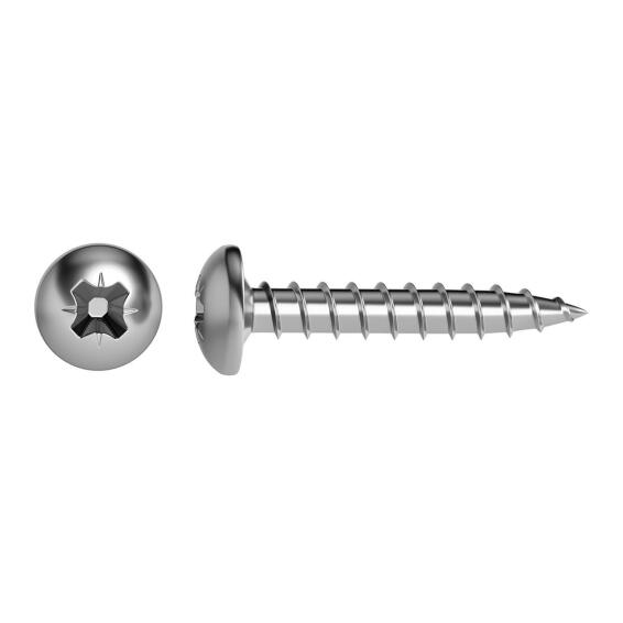 CHIPBARD SCREW ROUND HEAD POZIDRIVE, STEEL WZP+CR3, 4X20, 35P