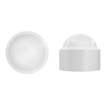 VD57B COVER FOR HEX PLASTIC WHITE D8 4P