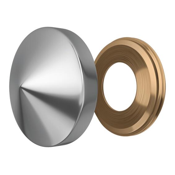 SCREW COVER POINT BRASS CHROME SHINY4P