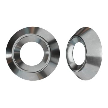 VD58 WASHER ROSETTE OPEN MODEL STEEL NICKEL PLATED SHINY DIAMETER 3 - 60 PIECES