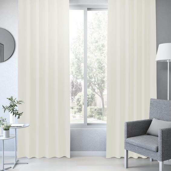 Inspire cotton eyelet curtain sunny cream 140x280cm 