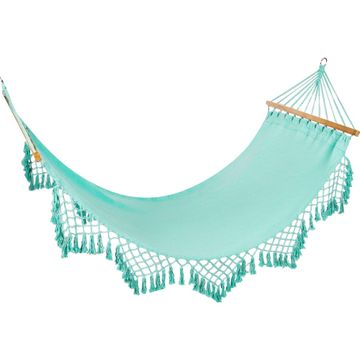 Hammock Poly-Cotton W 100 cm L 200 cm Light Blue