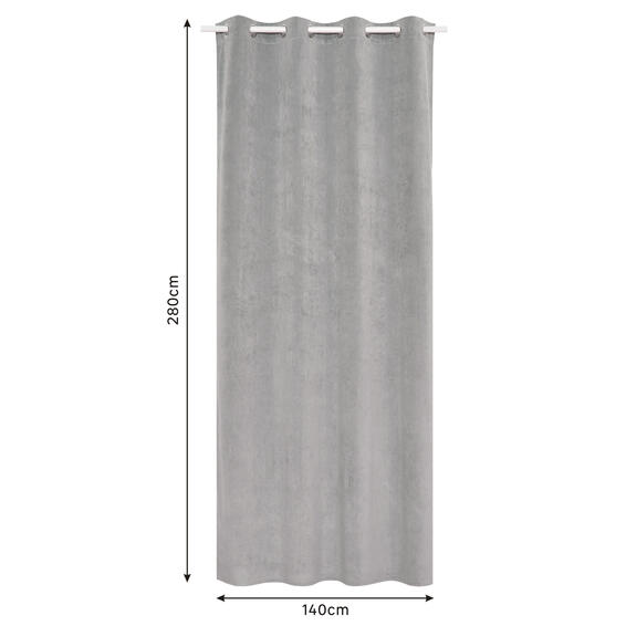Insp velv eyel curt dubbo grani 140x280