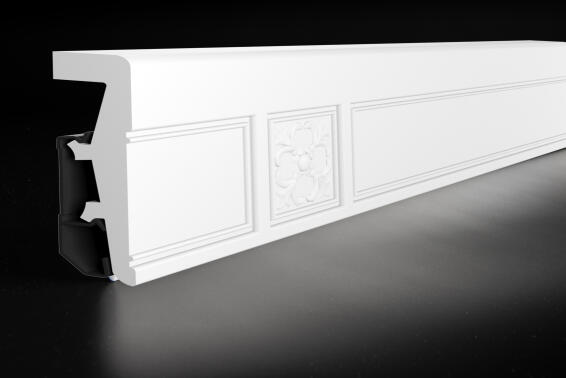 Skirting PVC P0812 White 20x80x2400mm