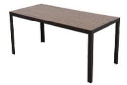 TABLE ALUMINUM EFFECT MADEIRA180X84X75CM
