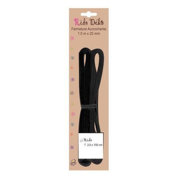 Curtain Ribbon Self Adhesive Black 1.5m