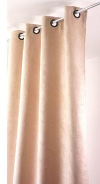 Curtain suedine eyelets beige 145cm x 225cm