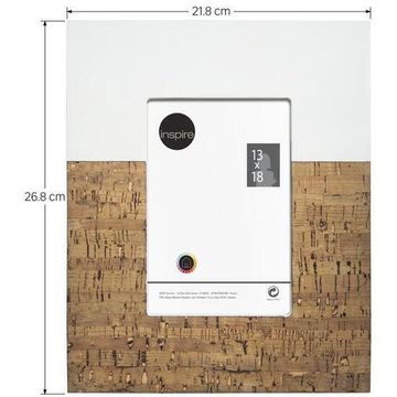 Frame mdf wd140078 white/brown 13x18cm