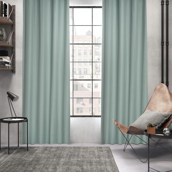 Inspire Louni Eyelet Curtain Sage 140x280cm