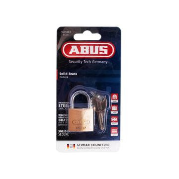 Padlock solid brass u65/30mm abus