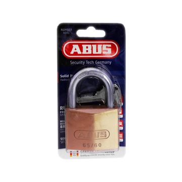 Padlock solid brass u65/60mm abus