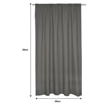 Inspire  curtain leya moon 1 200x280 cm gt