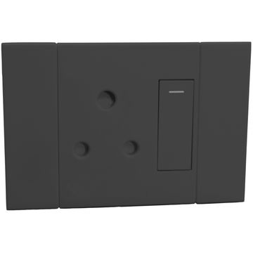 Socket VETI 2 1x3 pin 2x4 black