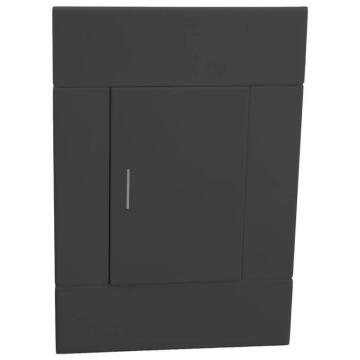 Switch VETI 2 1 lever 1 way 2x4 black