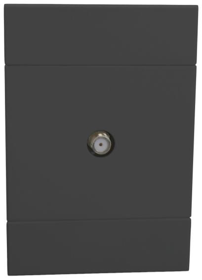 Satelitte socket VETI 2 2x4 black