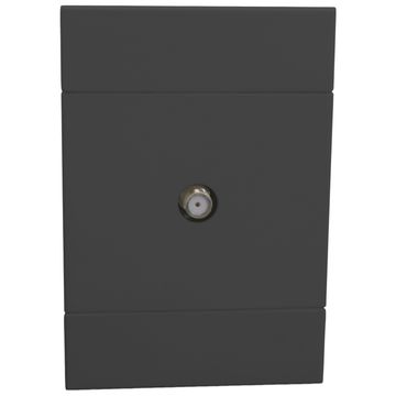 Satelitte socket VETI 2 2x4 black