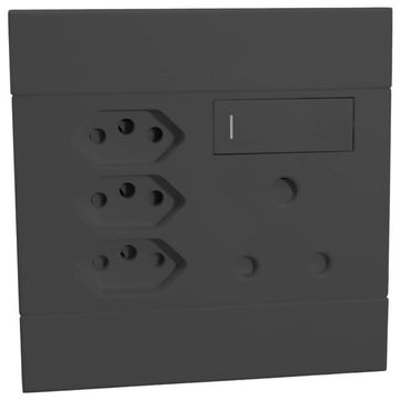 Socket VETI 2 1x3 & 3x2 pin 4x4 black
