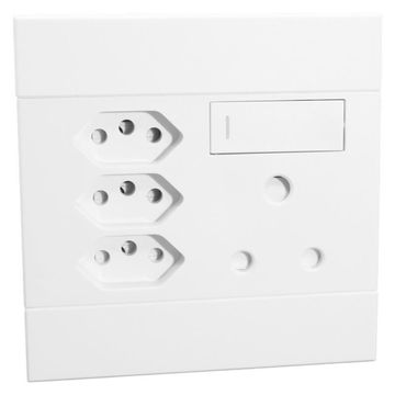 Socket VETI 2 1x3 & 3x2 pin 4x4 white