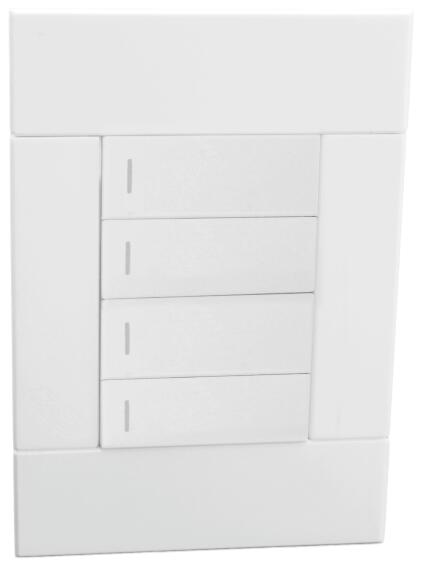 Switch VETI 2 4 lever 1 way 2x4 white