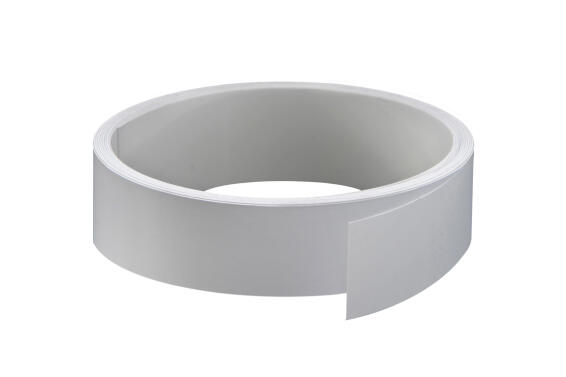 White PVC self adhesive I shape profile T0.4mm x W30mm x L2600mm