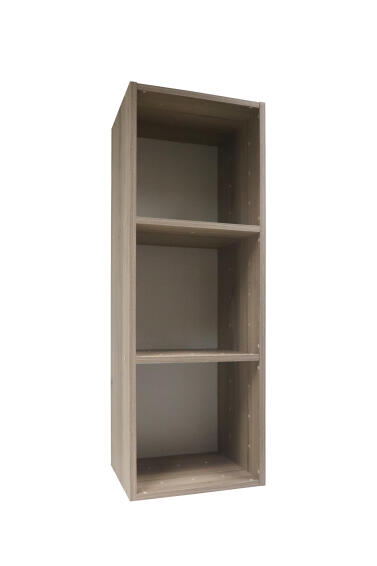 Cube storage 3 boxes oak w35.6xd35.6xh103.6cm