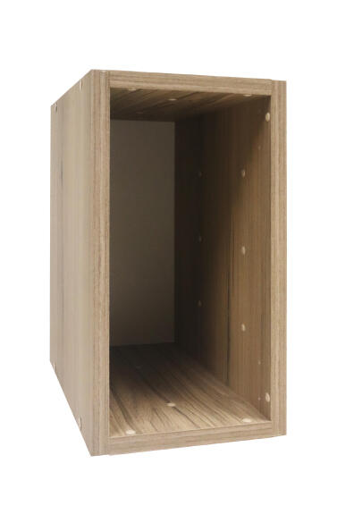 Cube storage 1/2 box oak W18.6xD32xH35.6cm
