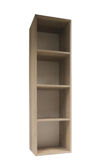 Cube storage 4 boxes oak W35.6xD32xH137.6cm