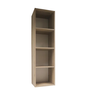 Cube storage 4 boxes oak W35.6xD32xH137.6cm