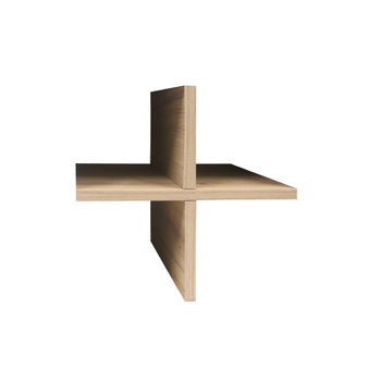 Cube storage divider oak W32xD32xH32cm