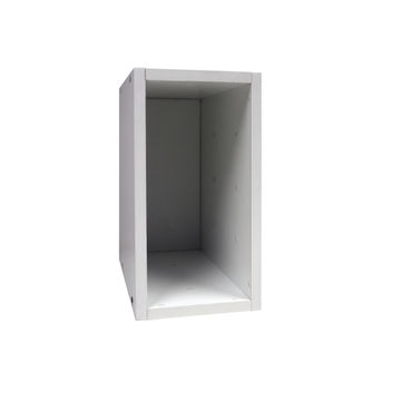 Cube storage 1/2 box white W18.6xD32xH35.6cm