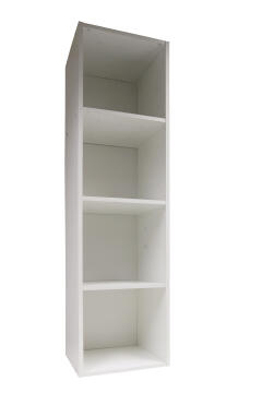 Storage Cube 4 Shelves Wood  White W35.6xD35.6xh137.6cm