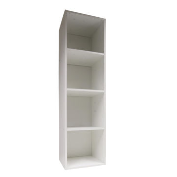 Cube storage 4 boxes white W35.6xD32xH137.6cm