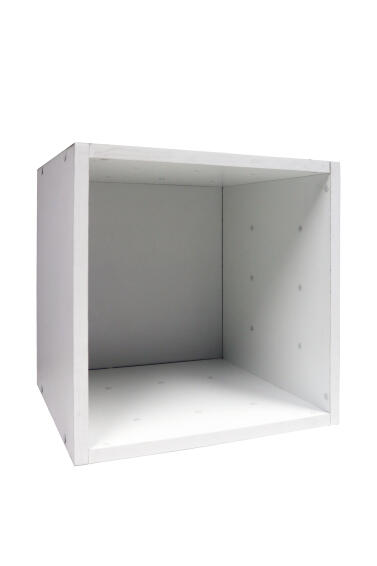 Cube storage box white W35.6xD32x35.6cm