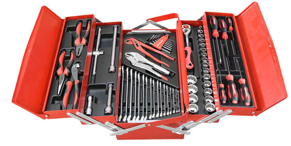 Gedore red 62 pc tool box 5 compartments