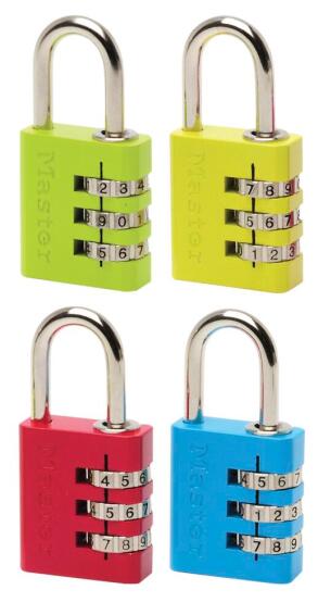 Combination padlock aluminium 30mm master lock