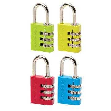 Combination padlock aluminium 30mm master lock