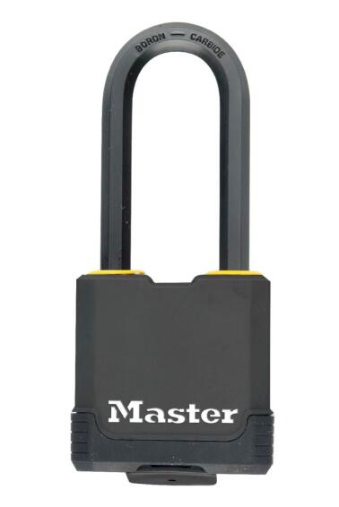 Padlock shackle laminated cover black 45mm excell master lock
